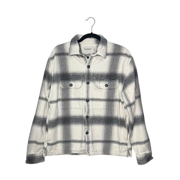 Abercrombie & Fitch Relaxed Plaid Button Down Flannel Shirt Men’s Medium - Picture 2 of 7